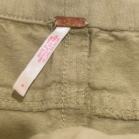 Free People Olive Wide Leg Pants - Picture 6 of 8